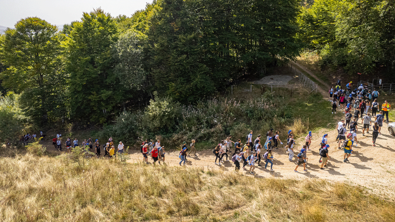 We worked with partners to create new hiking trails at Lake Vlasina, Serbia, home to our natural water spring water plant